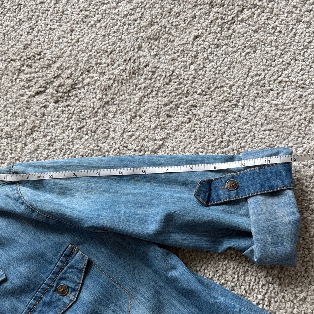 Denim Shirt Dress Above the Knee - Picture 16 of 16